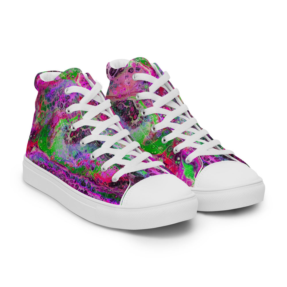 Women’s High Tops - Fluid Art Design - FA-003D