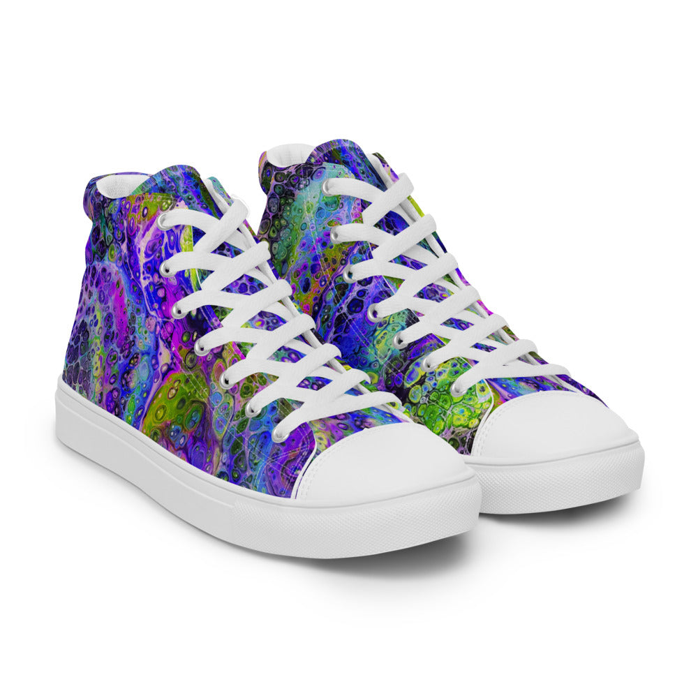 Women’s High Tops - Fluid Art Design - FA-003B