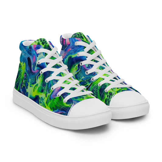 Women’s High Tops - Fluid Art Design - FA-002