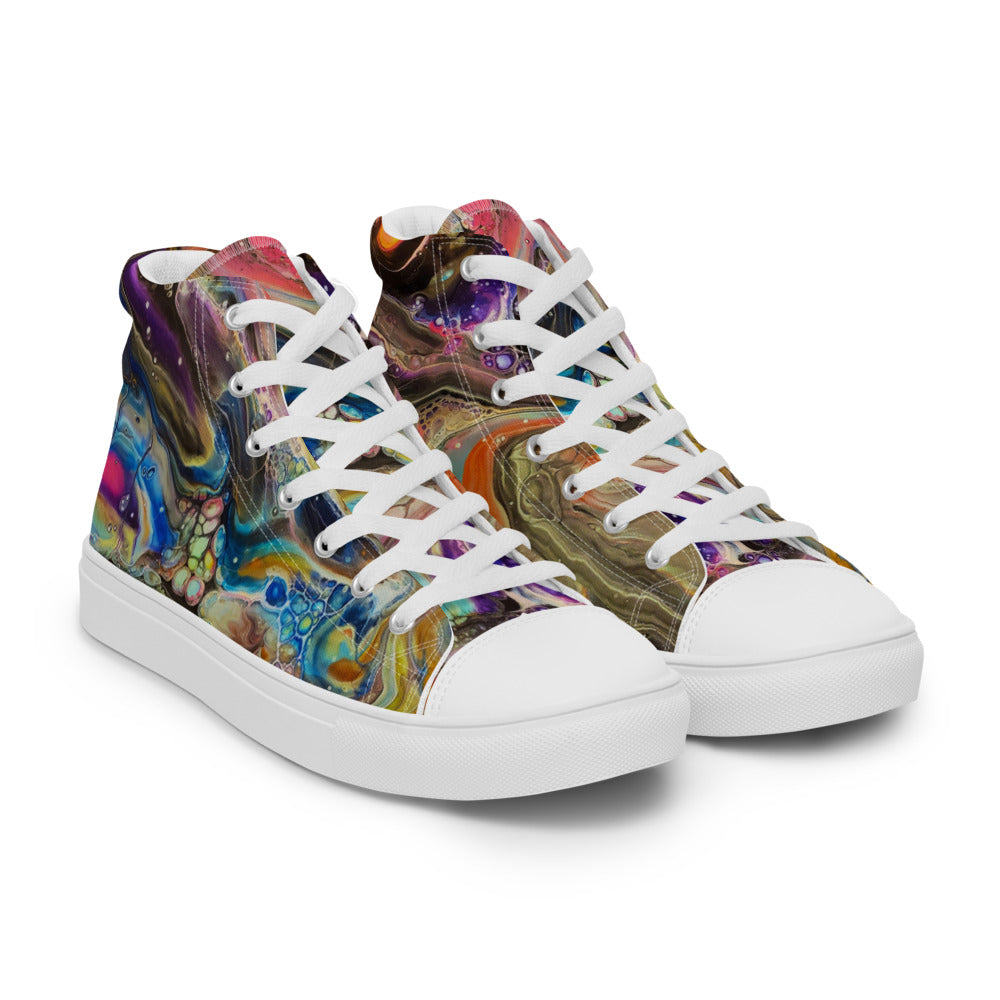 Women’s High Tops - Fluid Art Design - FA-001