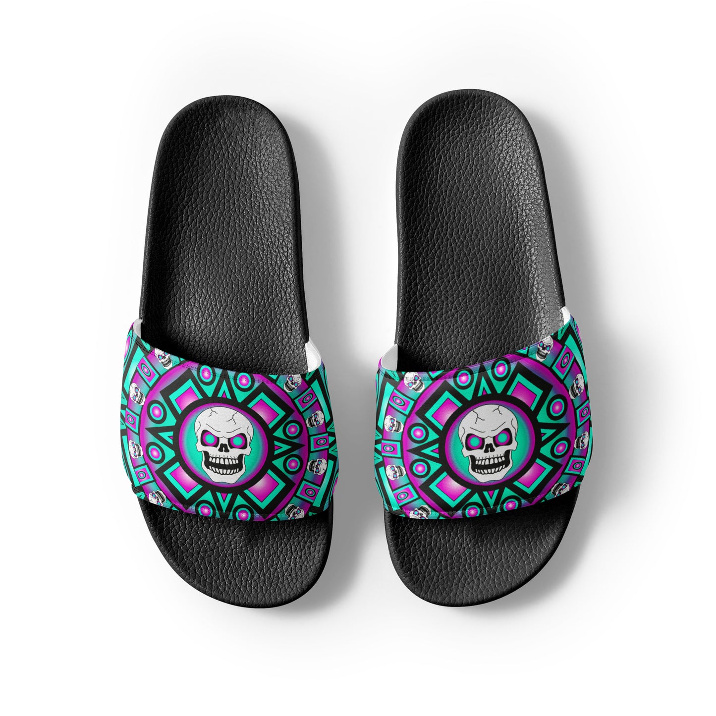 Women's Slides -  Skull Design - SW-001B