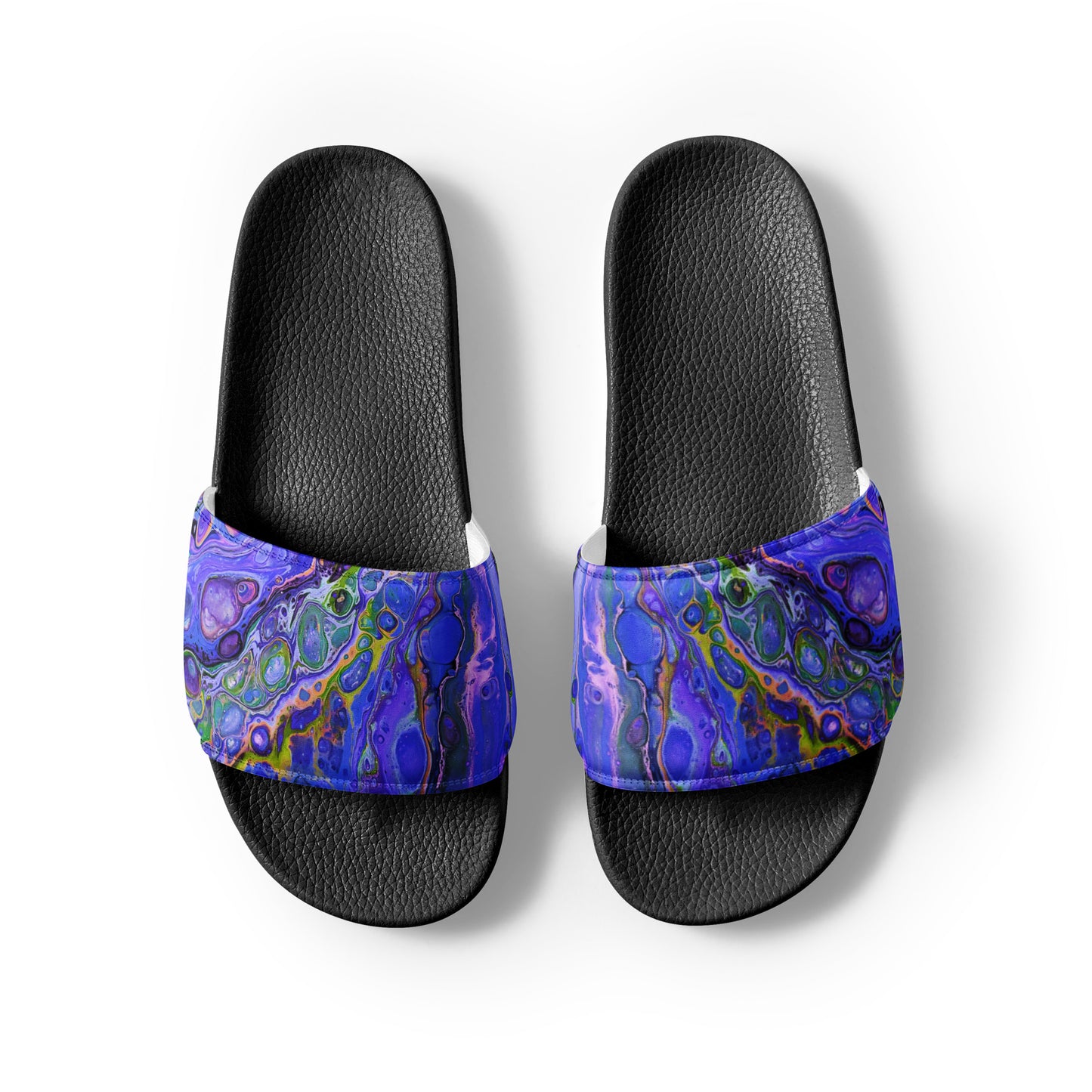 Women's Slides - Fluid Art Design - FA-011B-2