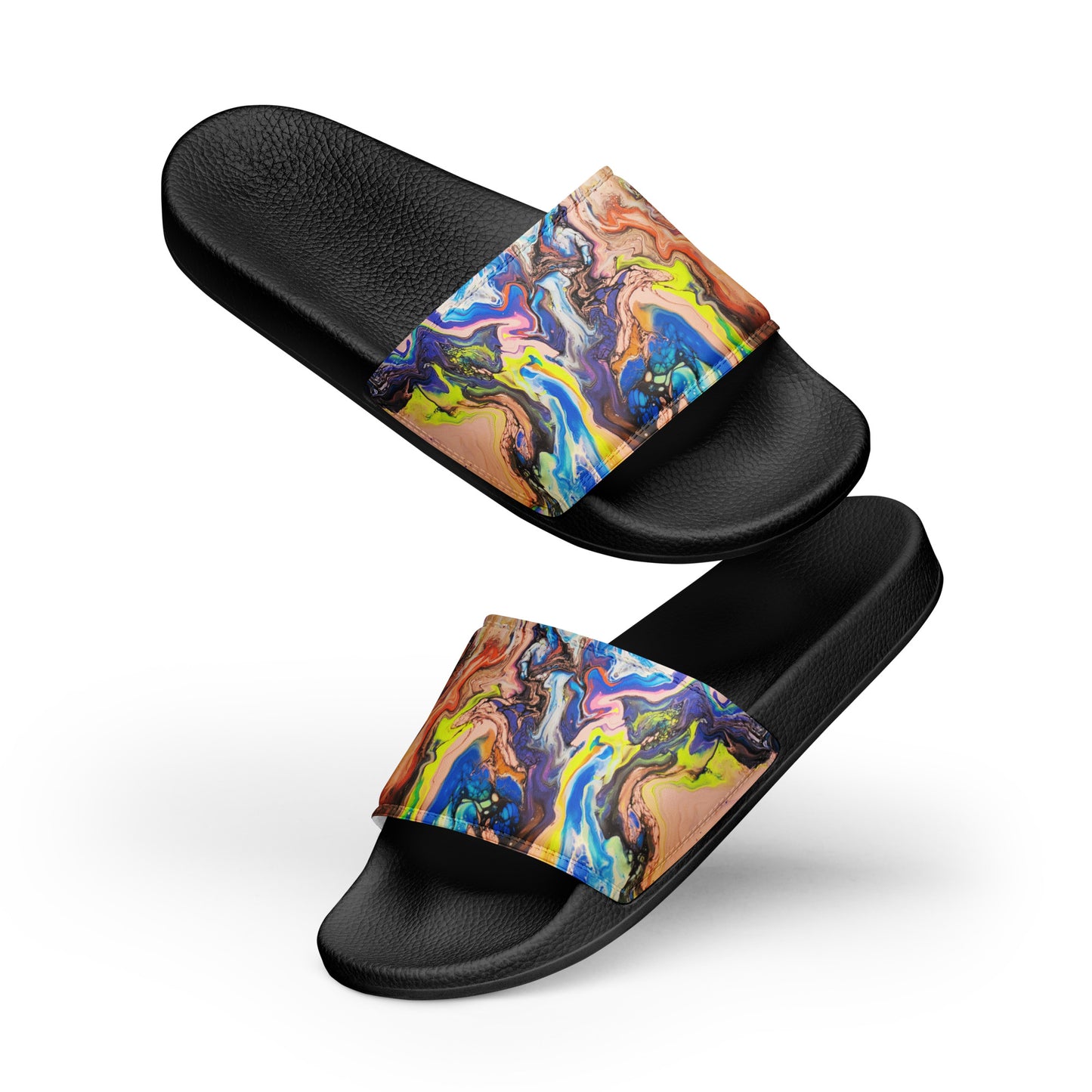 Women's Slides - Fluid Art Design - FA-019B