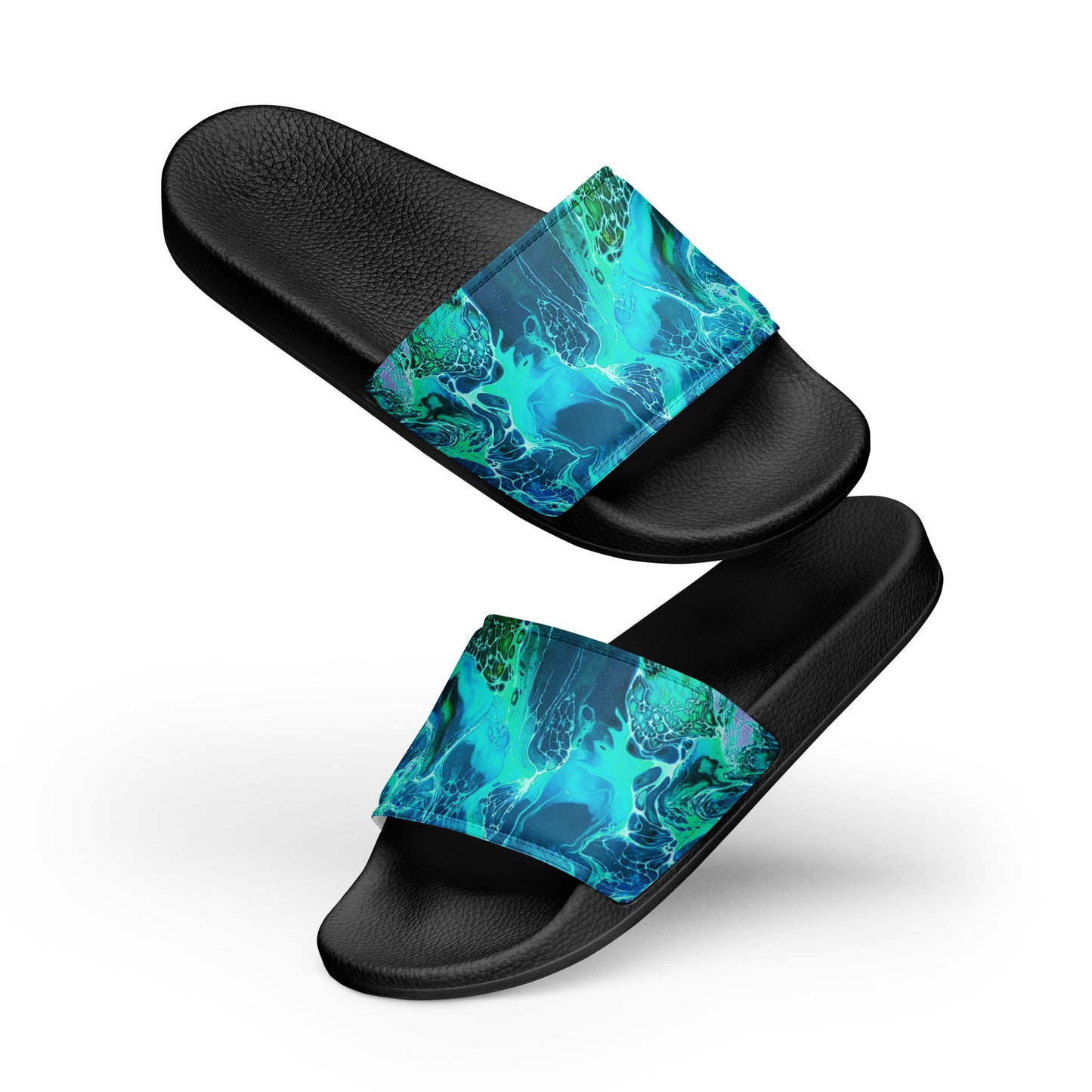 Women's Slides - Fluid Art Design - FA-012B-2