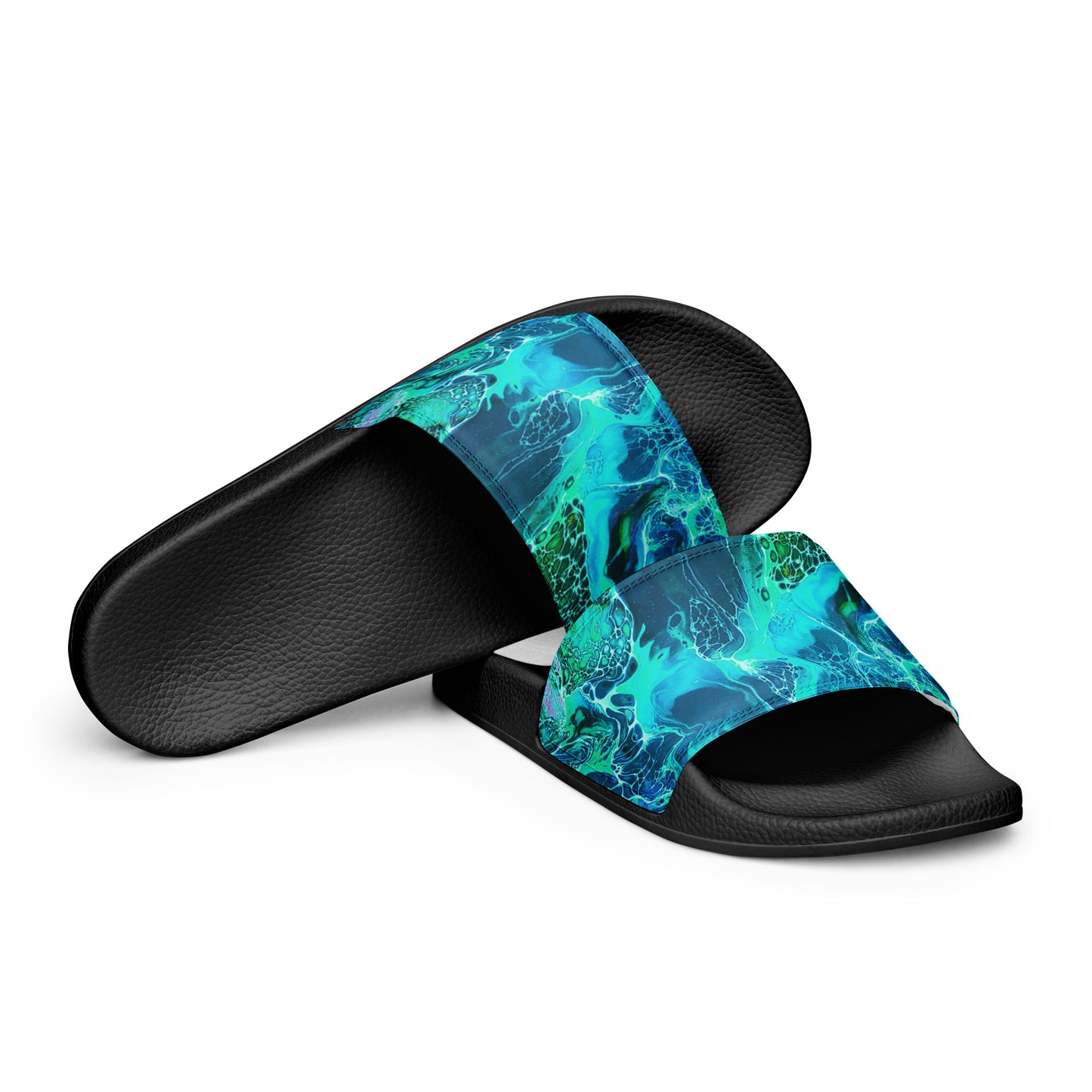 Women's Slides - Fluid Art Design - FA-012B-2