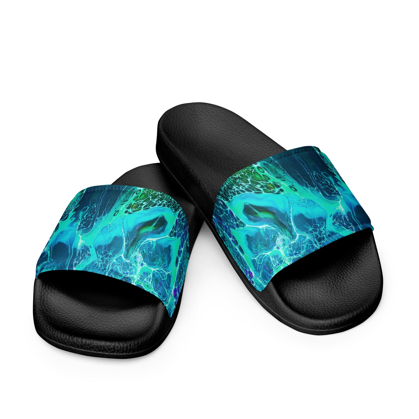 Women's Slides - Fluid Art Design - FA-012B-2