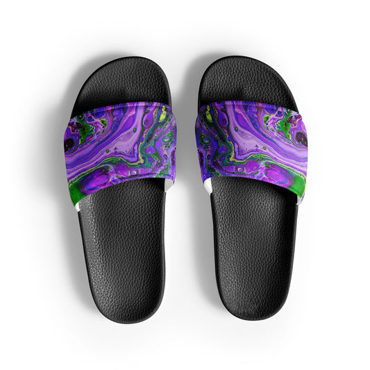 Women's Slides - Fluid Art Design - FA-011C-1