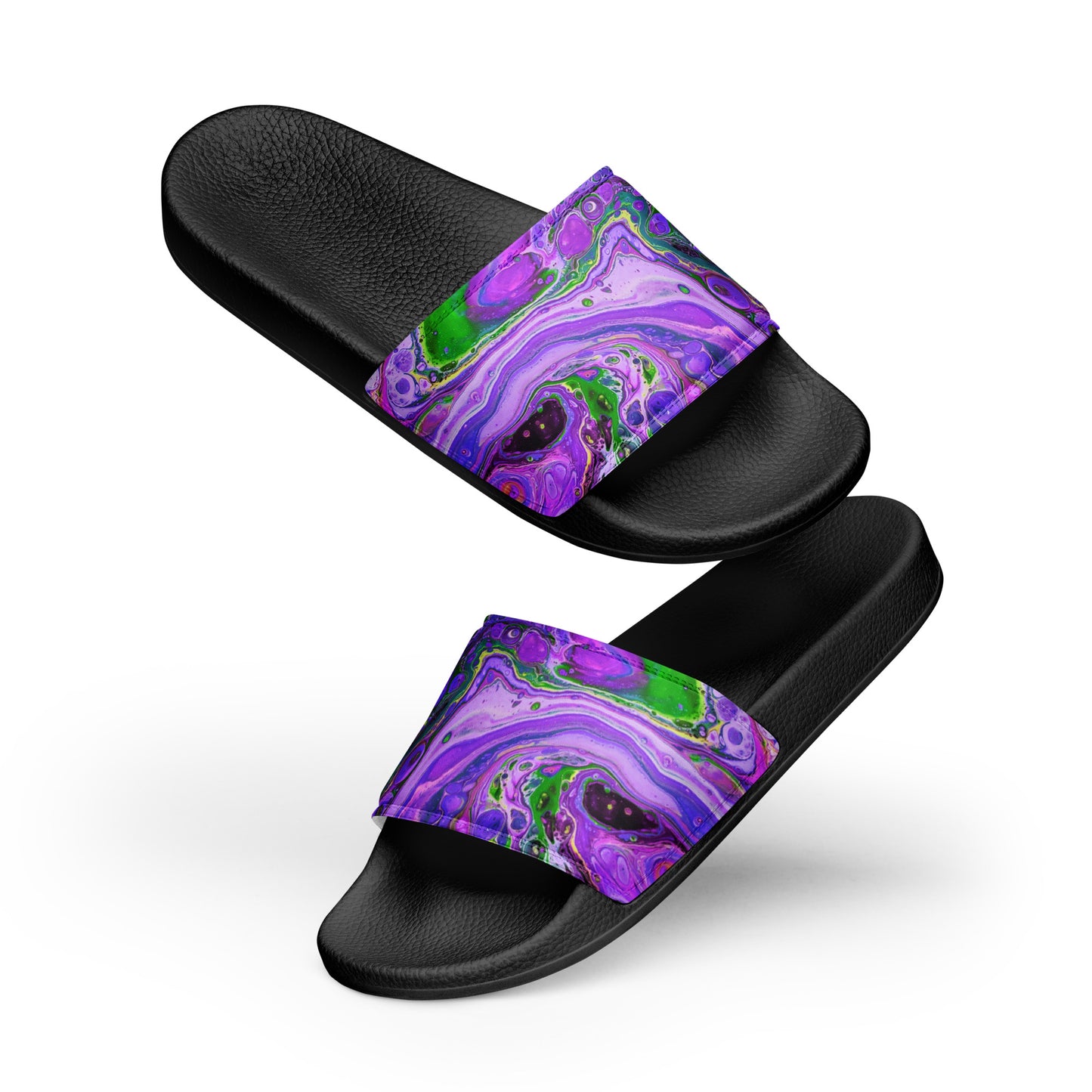 Women's Slides - Fluid Art Design - FA-011C-1