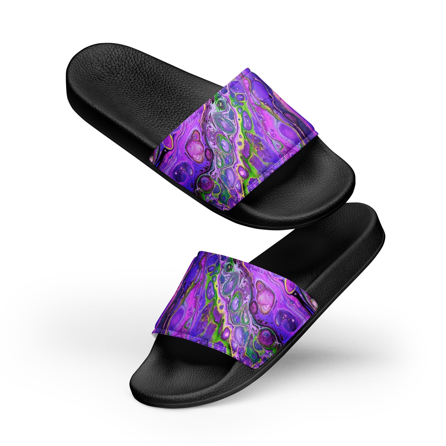 Women's Slides - Fluid Art Design - FA-011C-2