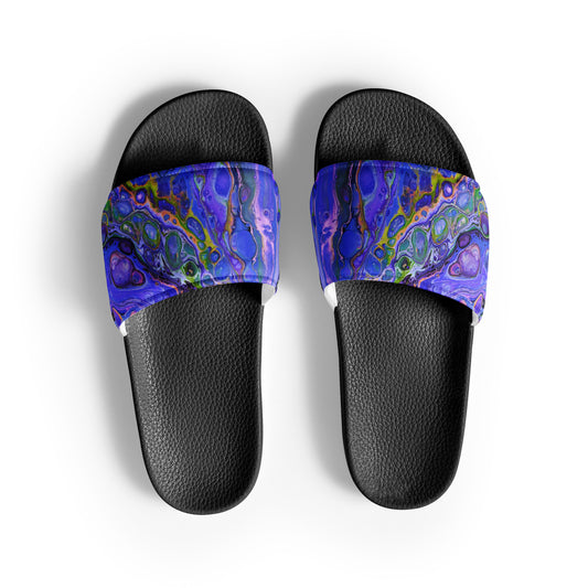 Women's Slides - Fluid Art Design - FA-011B-2