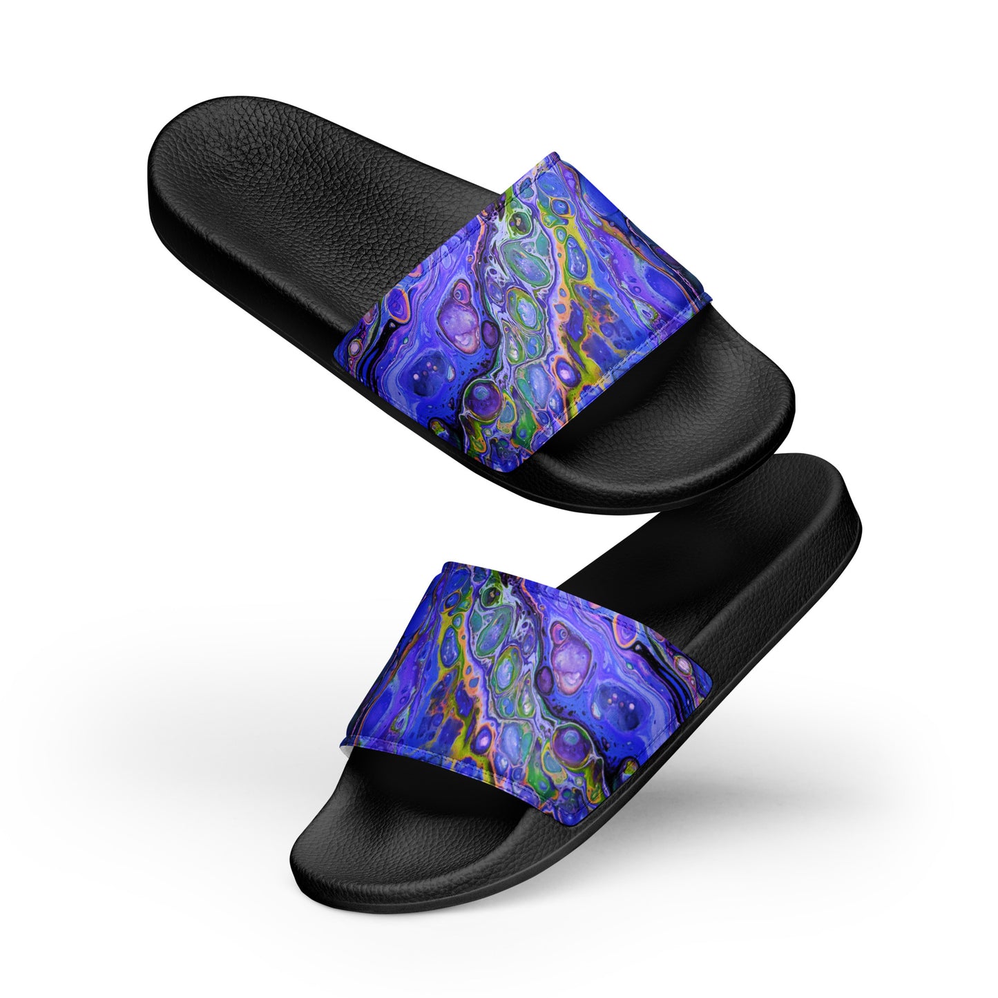 Women's Slides - Fluid Art Design - FA-011B-2