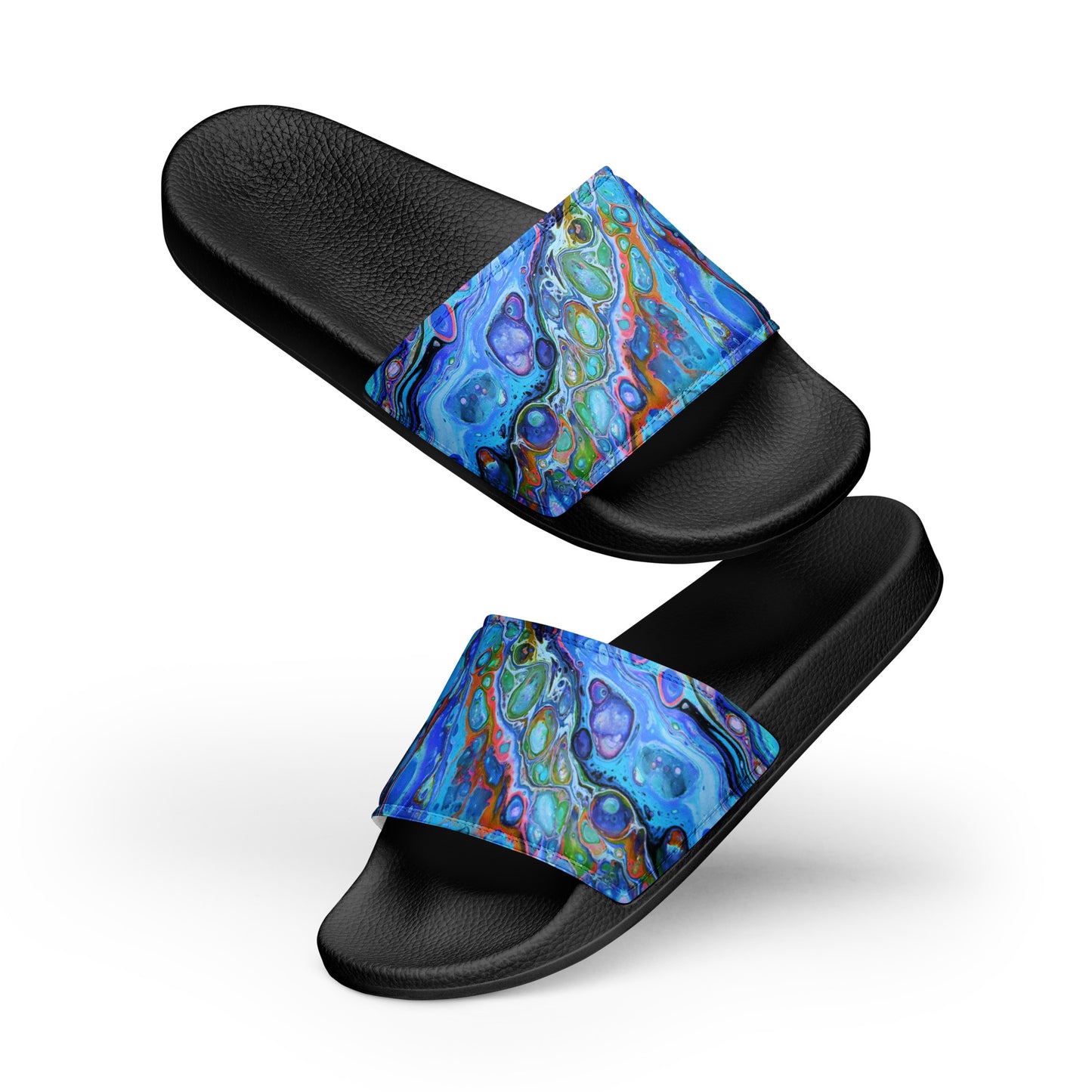 Women's Slides - Fluid Art Design - FA-011A-2