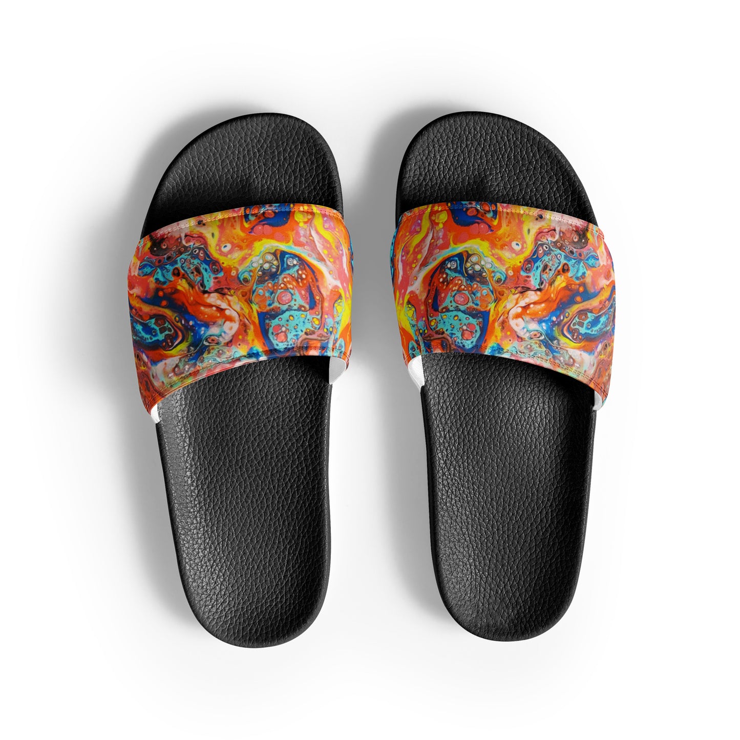 Women's Slides - Fluid Art Design - FA-008-1