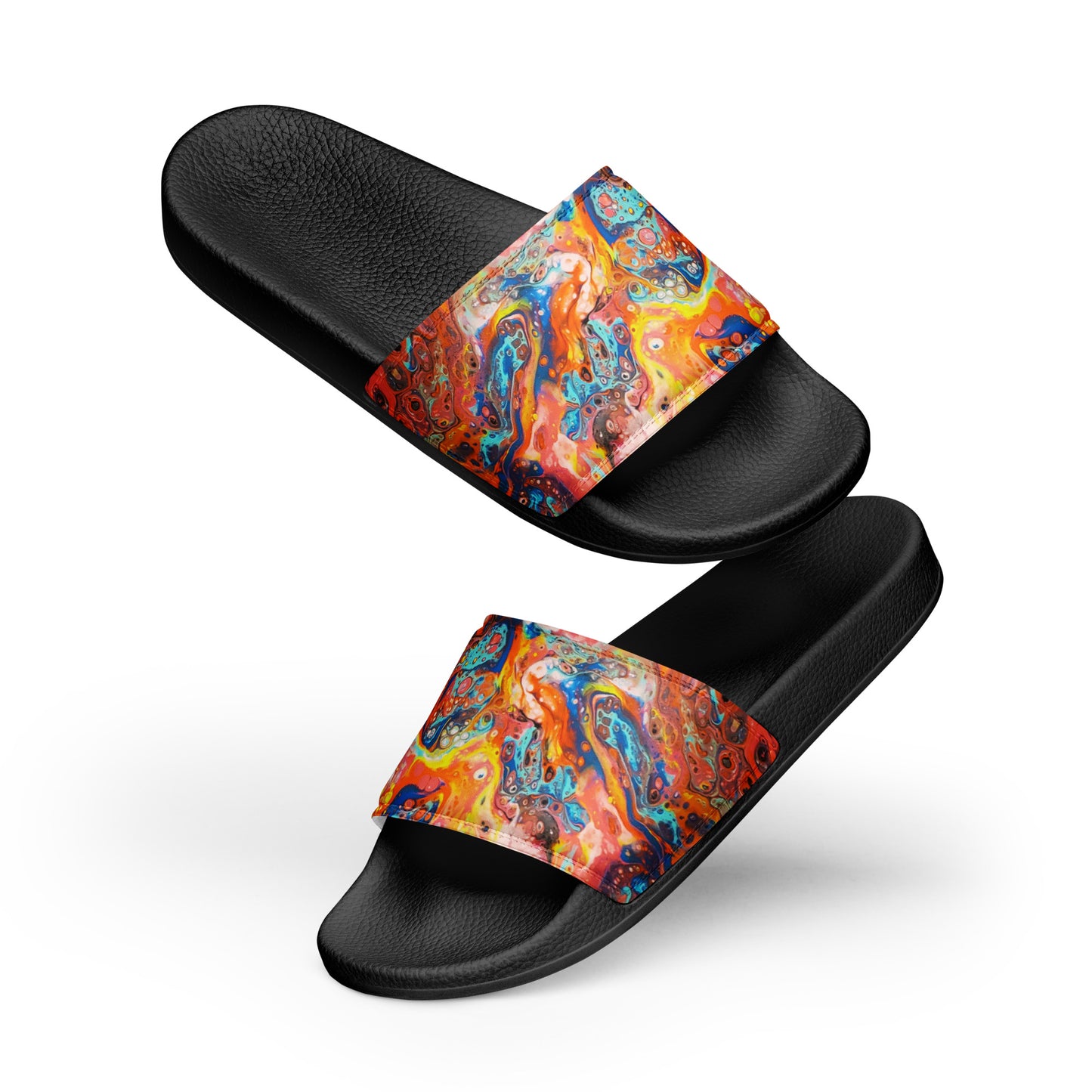 Women's Slides - Fluid Art Design - FA-008-1