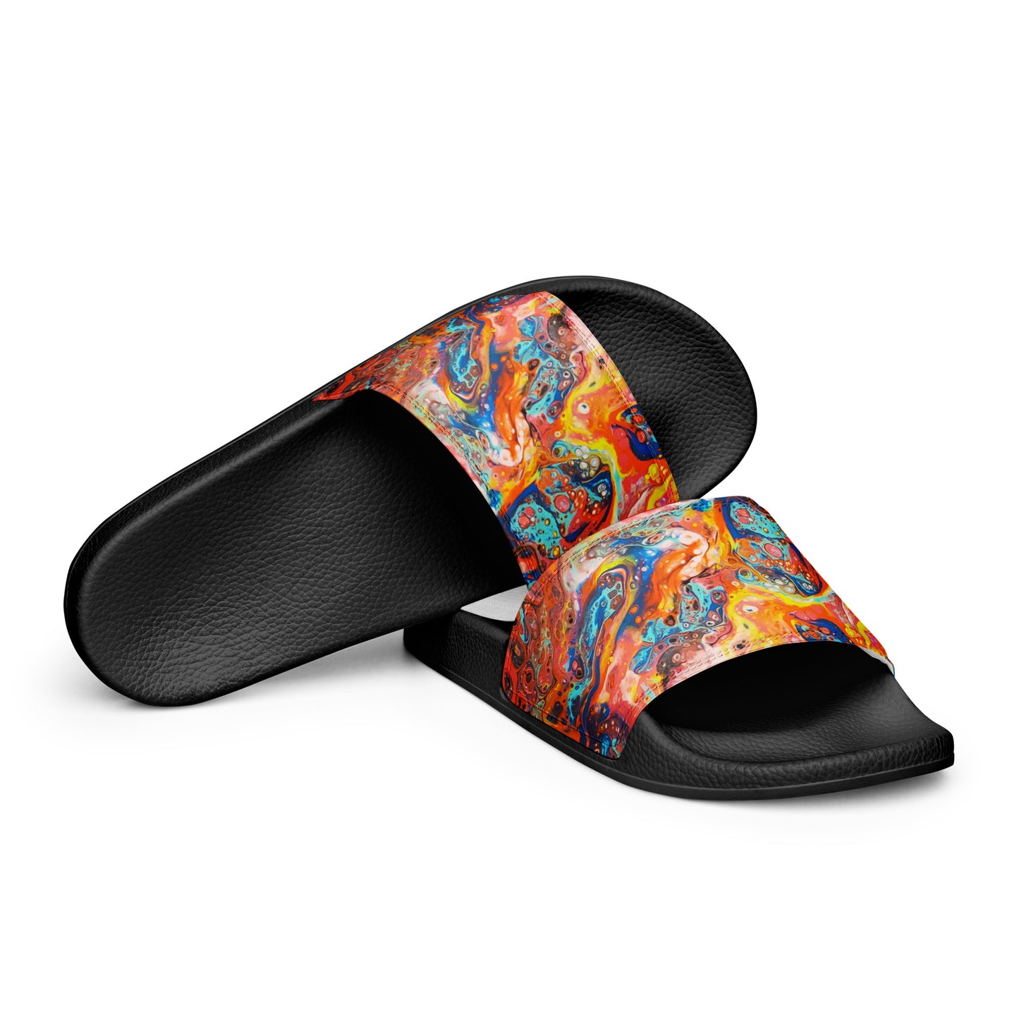 Women's Slides - Fluid Art Design - FA-008-1