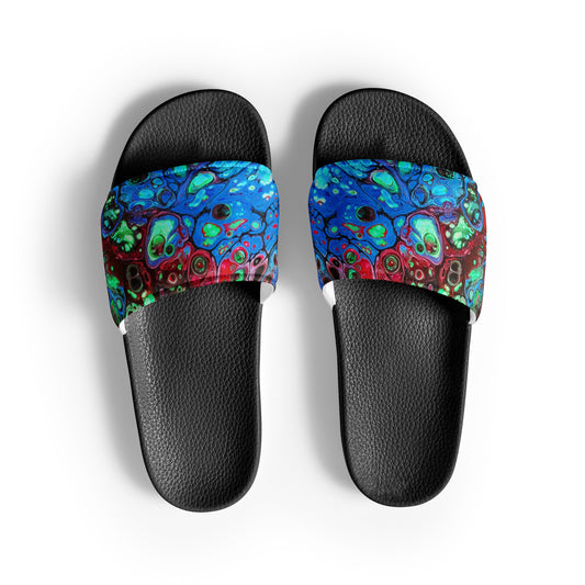 Women's Slides - Fluid Art Design - FA-007C-1