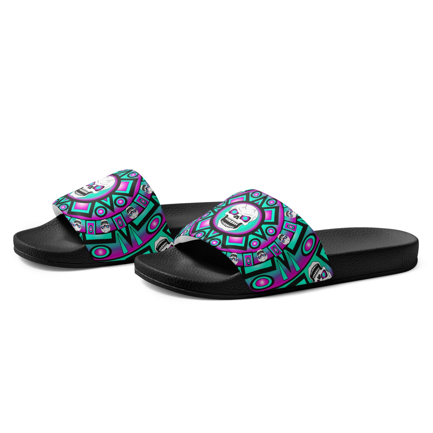 Women's Slides -  Skull Design - SW-001B