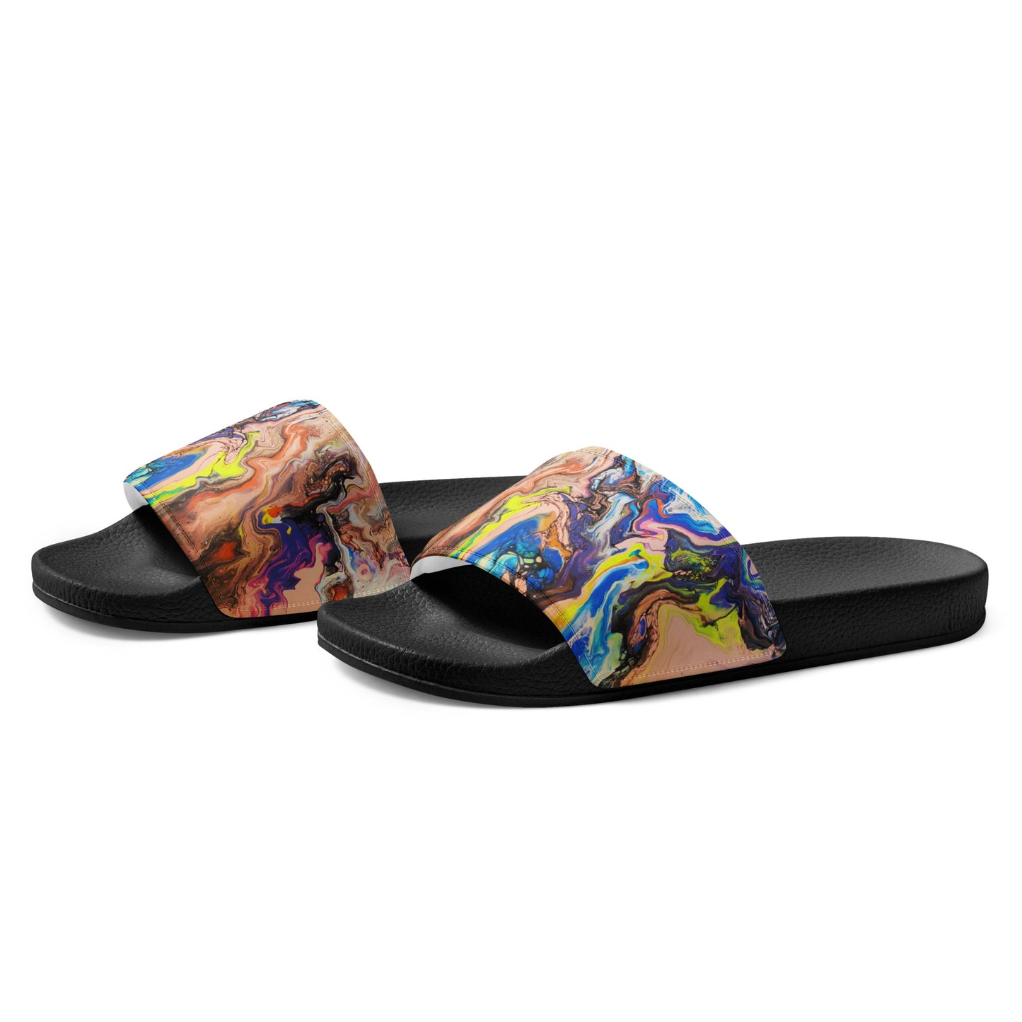 Women's Slides - Fluid Art Design - FA-019B