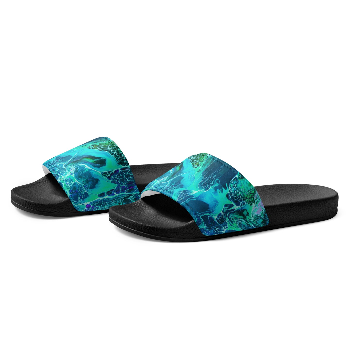 Women's Slides - Fluid Art Design - FA-012B-2