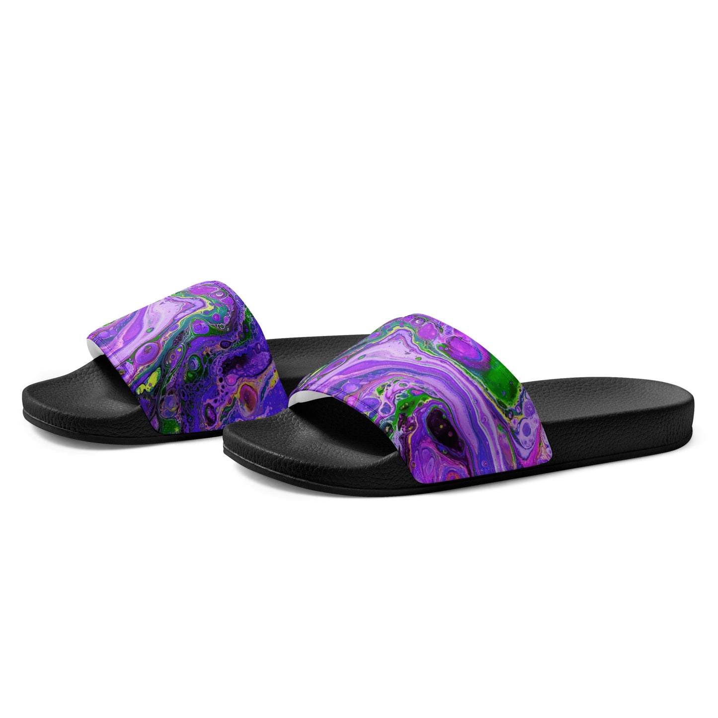 Women's Slides - Fluid Art Design - FA-011C-1