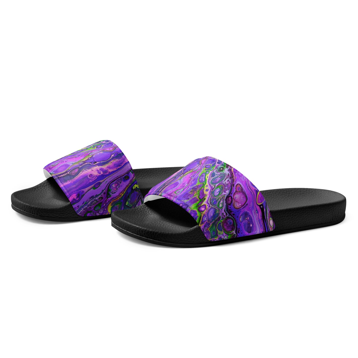 Women's Slides - Fluid Art Design - FA-011C-2