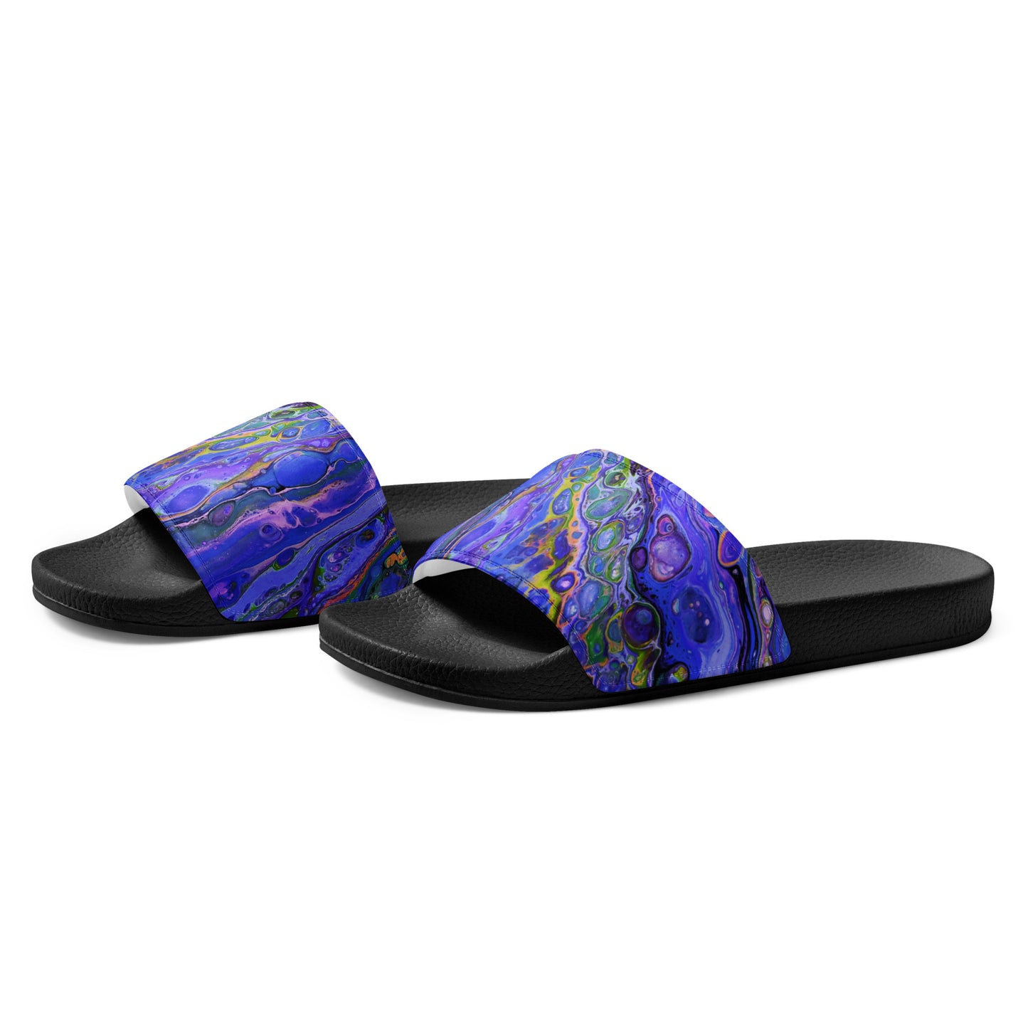 Women's Slides - Fluid Art Design - FA-011B-2