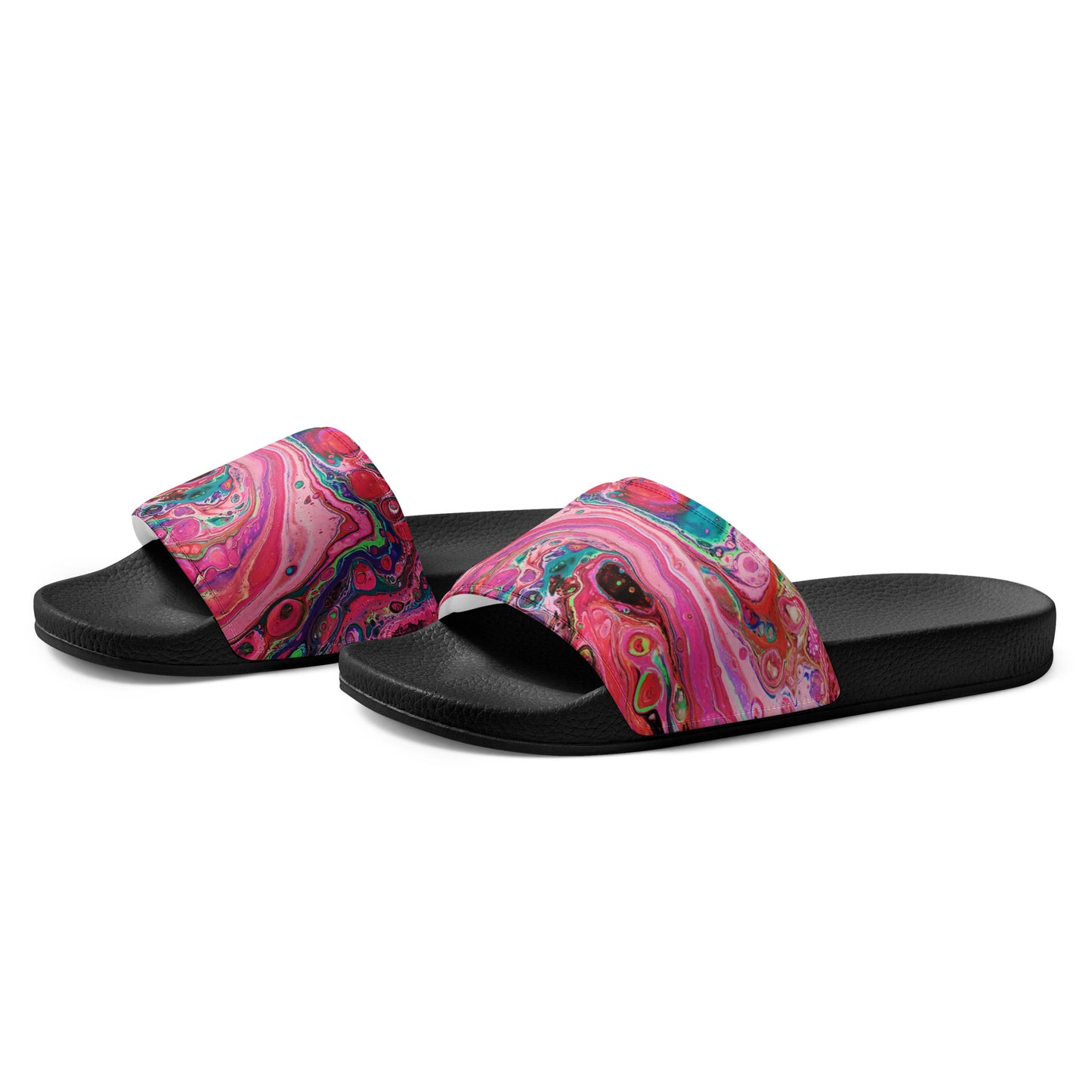 Women's Slides - Fluid Art Design - FA-011-1