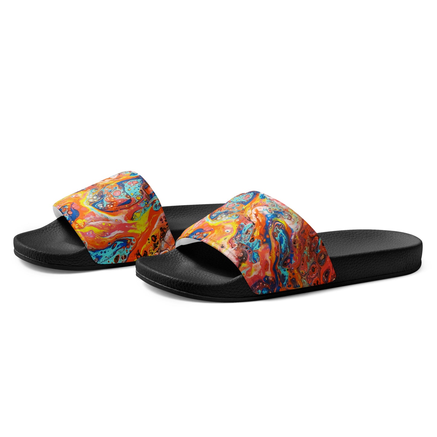 Women's Slides - Fluid Art Design - FA-008-1