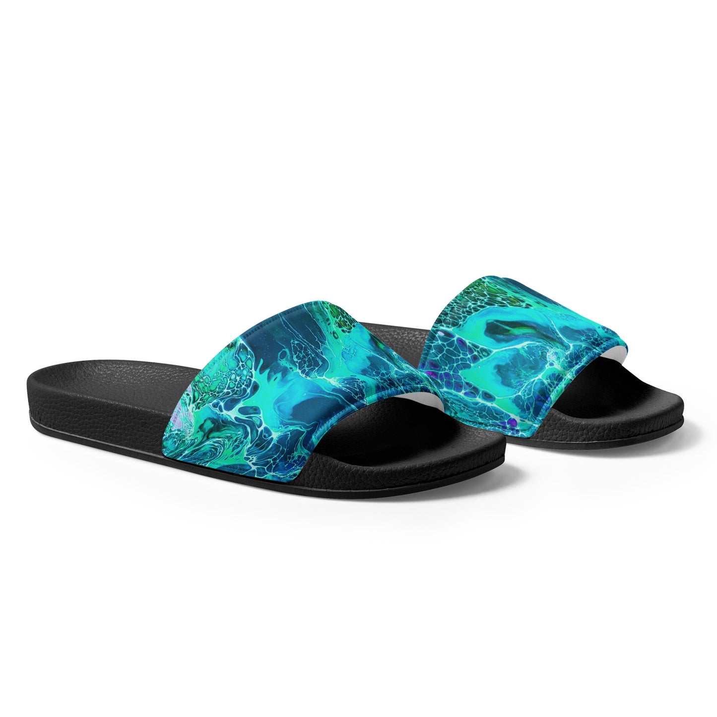 Women's Slides - Fluid Art Design - FA-012B-2