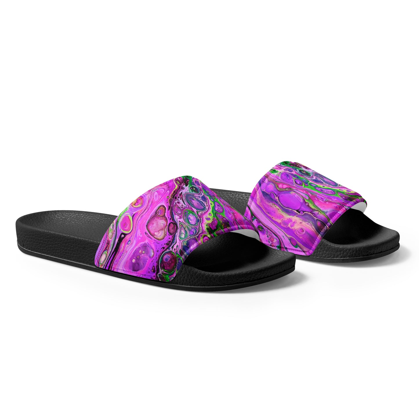 Women's Slides - Fluid Art Design - FA-011D-1