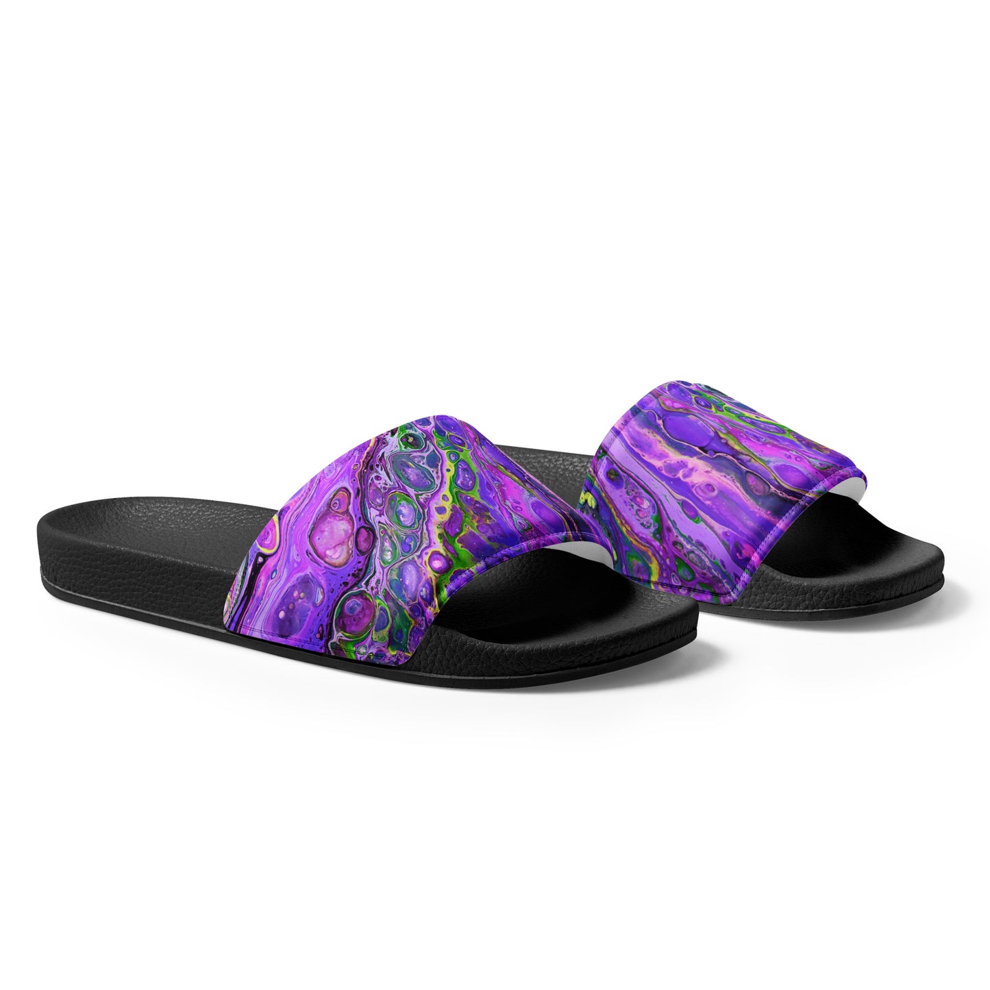 Women's Slides - Fluid Art Design - FA-011C-2