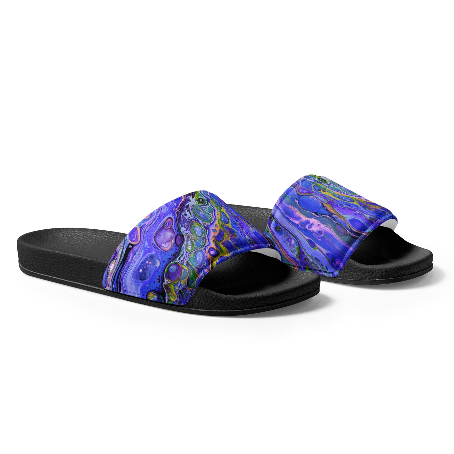 Women's Slides - Fluid Art Design - FA-011B-2