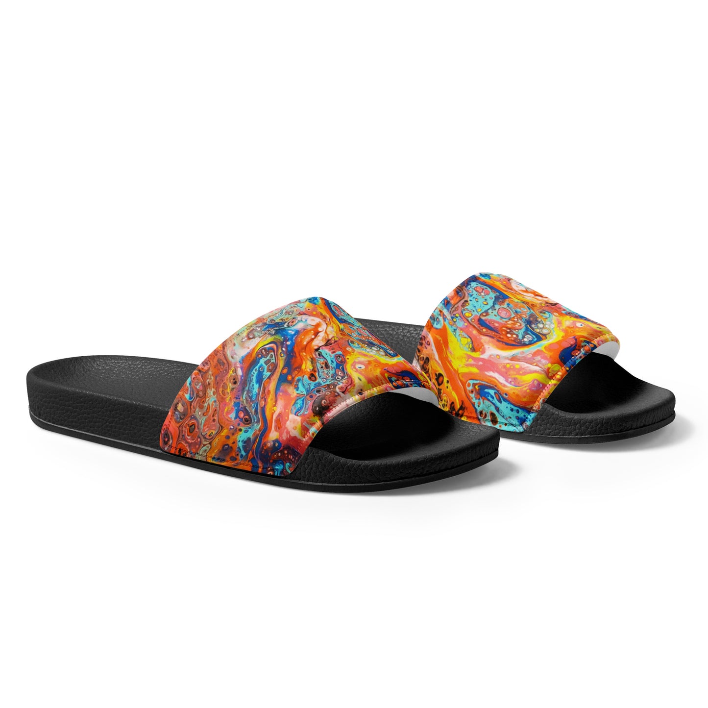 Women's Slides - Fluid Art Design - FA-008-1