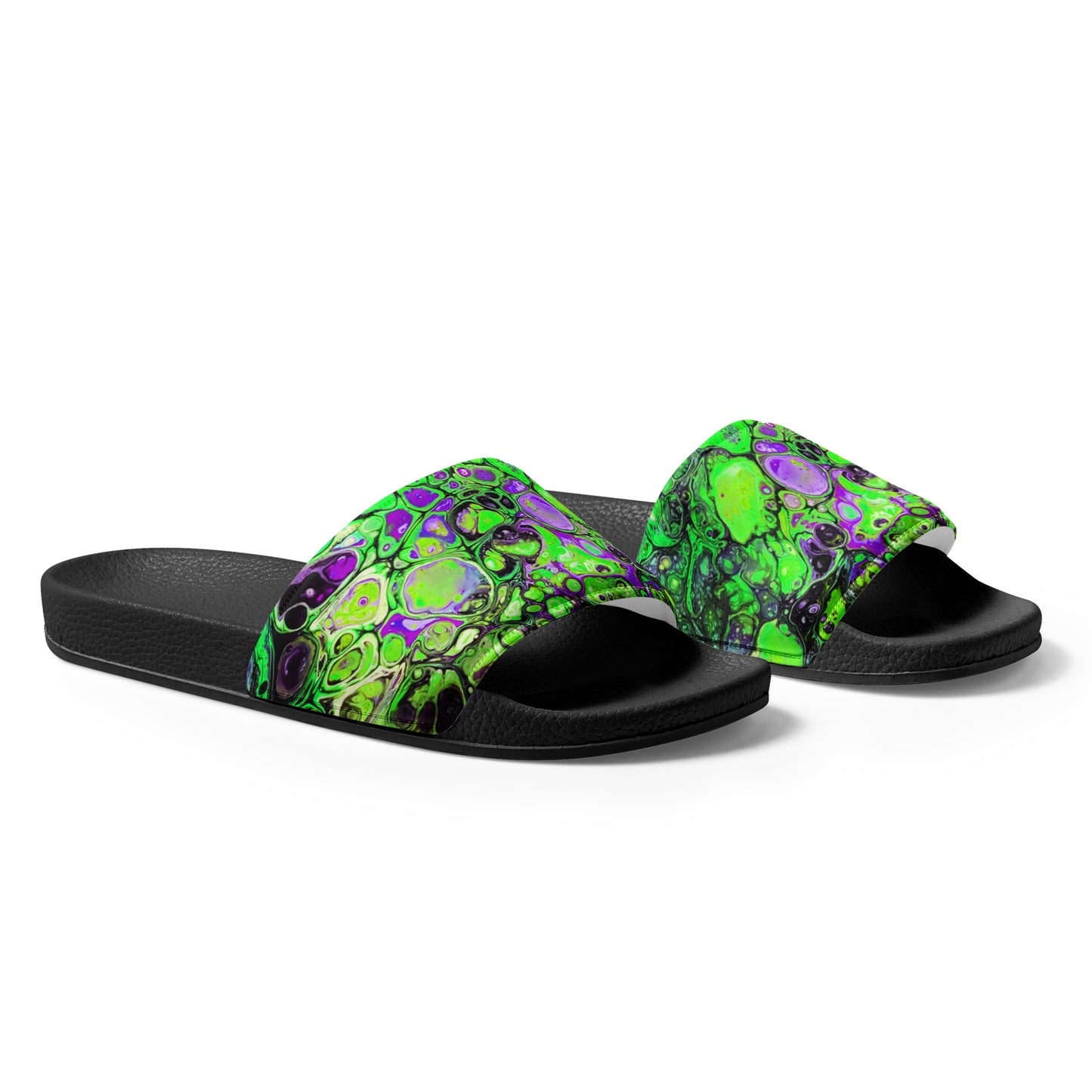 Women's Slides - Fluid Art Design - FA-007B-2