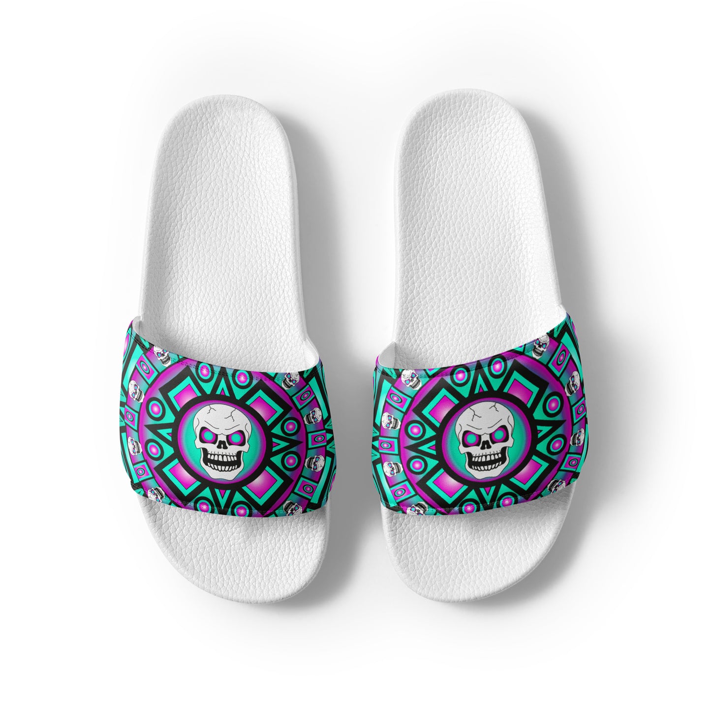 Women's Slides -  Skull Design - SW-001B