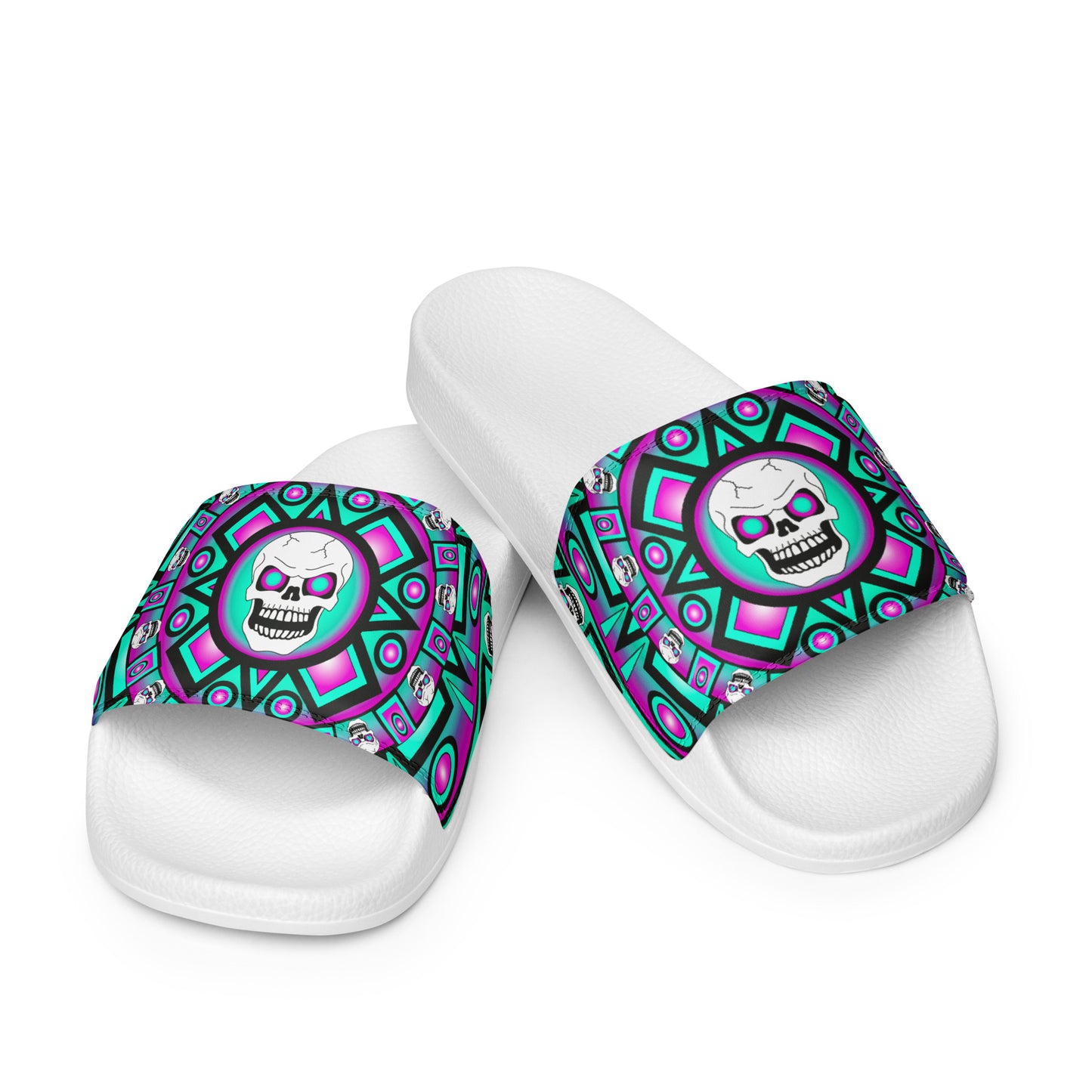 Women's Slides -  Skull Design - SW-001B