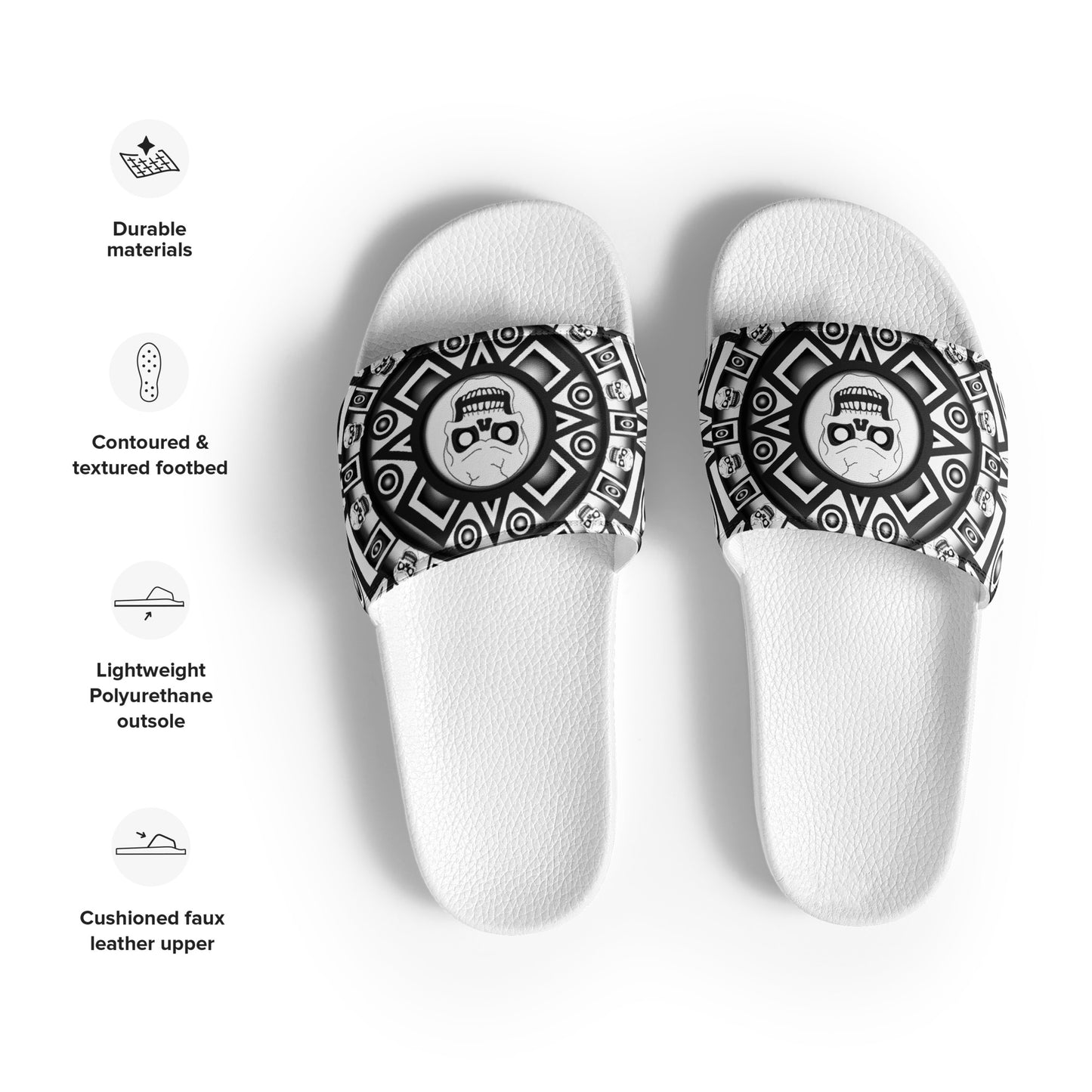 Women's Slides - Skull Design - SW-001J