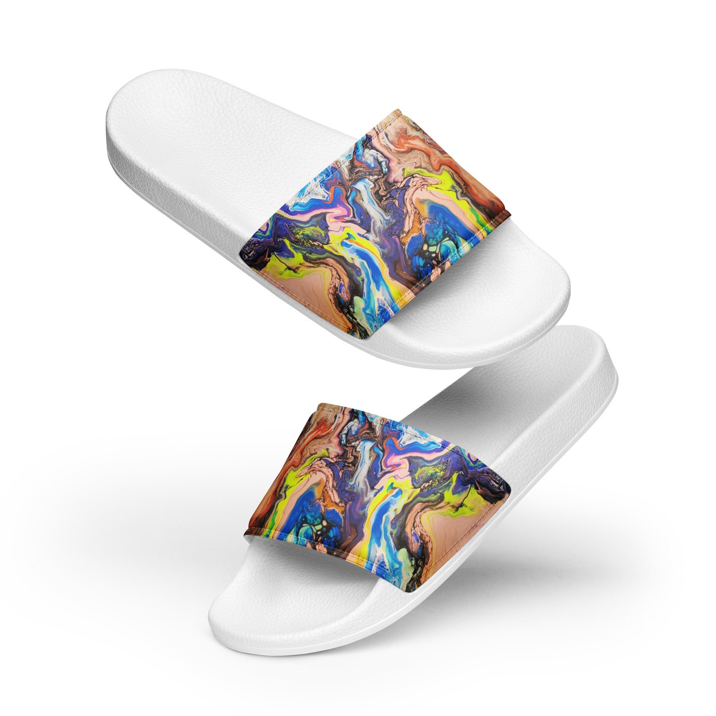 Women's Slides - Fluid Art Design - FA-019B