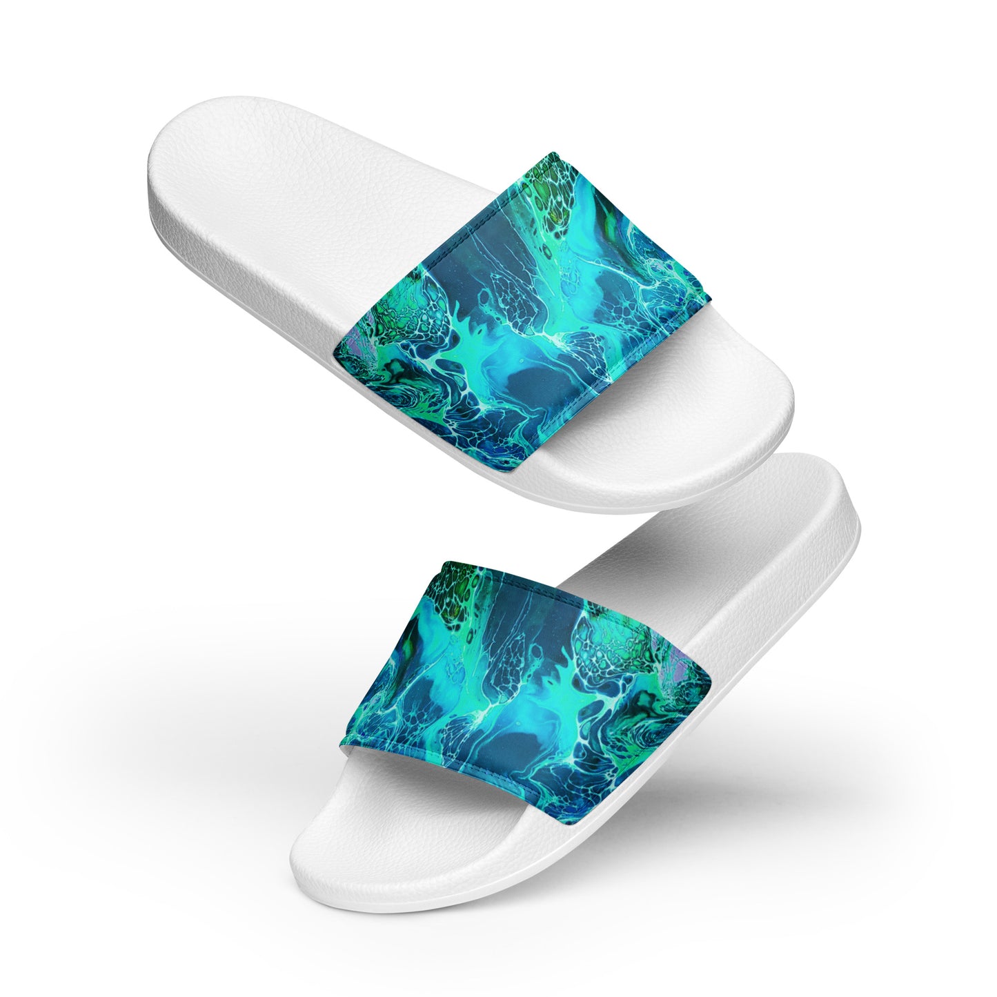 Women's Slides - Fluid Art Design - FA-012B-2