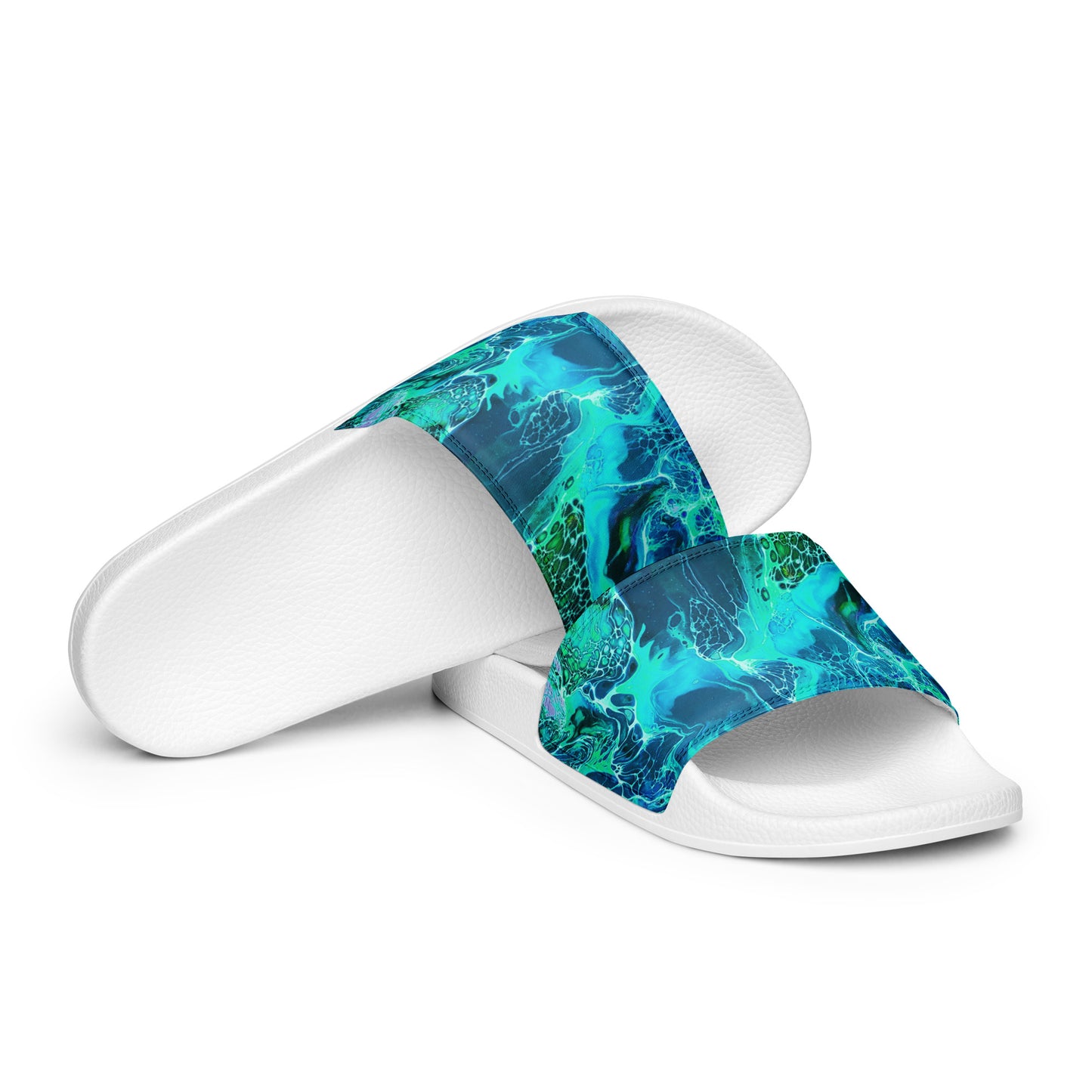 Women's Slides - Fluid Art Design - FA-012B-2