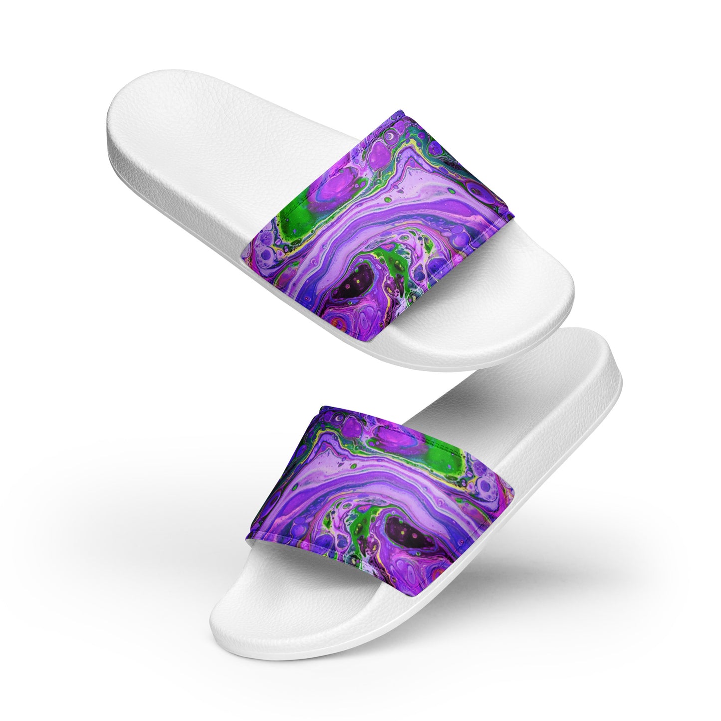 Women's Slides - Fluid Art Design - FA-011C-1