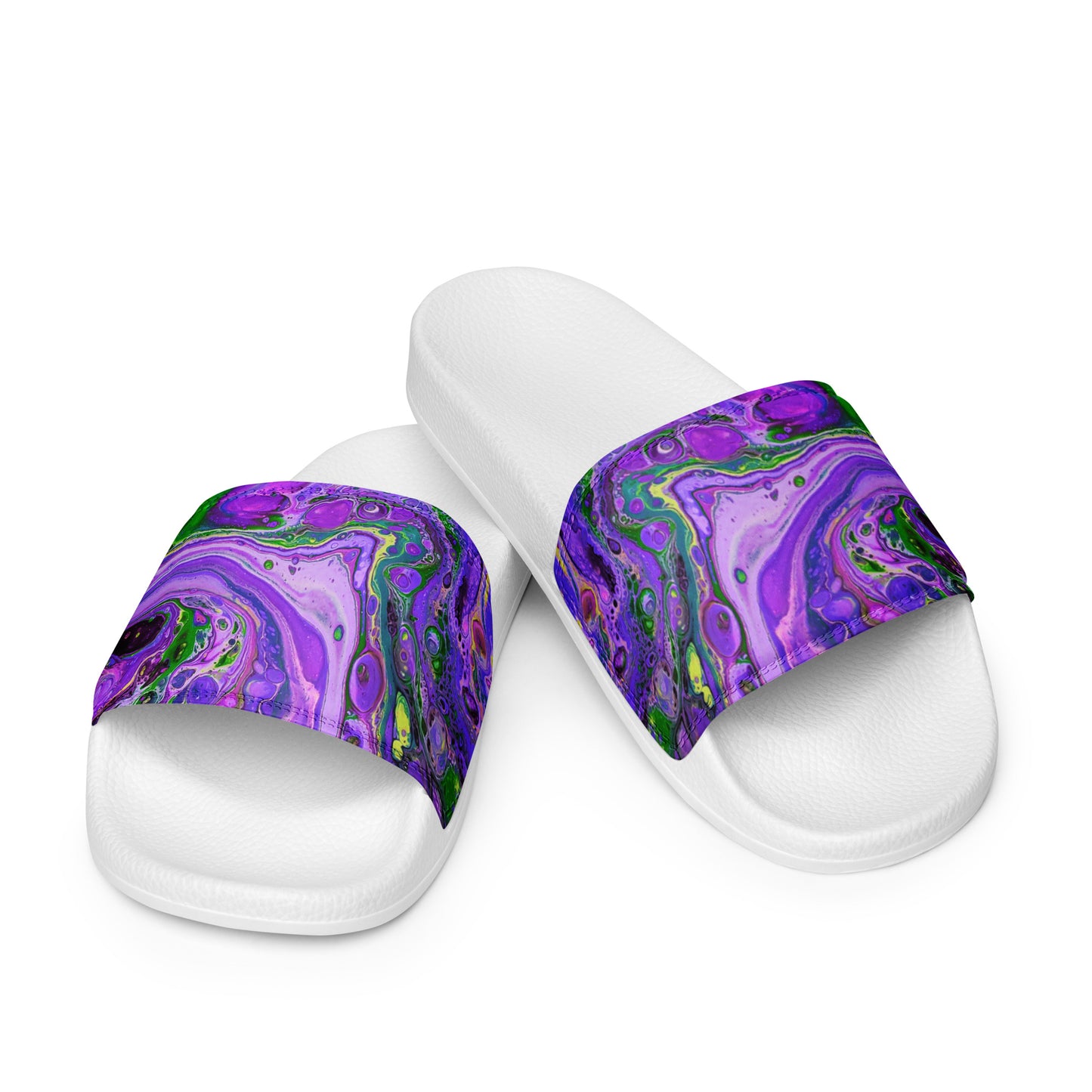 Women's Slides - Fluid Art Design - FA-011C-1