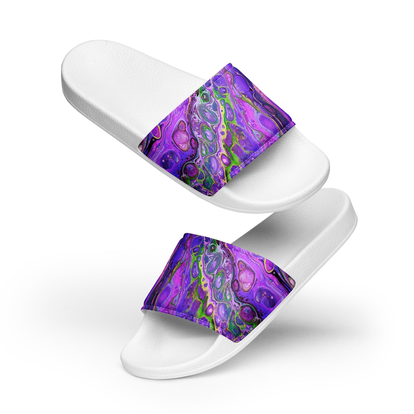 Women's Slides - Fluid Art Design - FA-011C-2