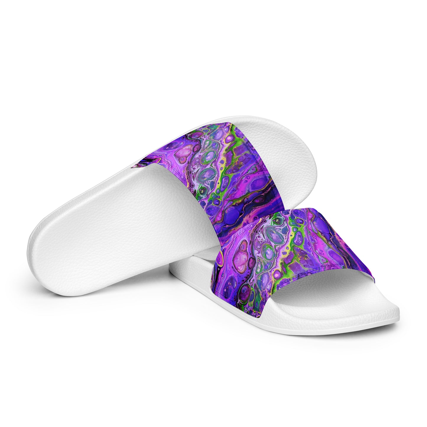 Women's Slides - Fluid Art Design - FA-011C-2