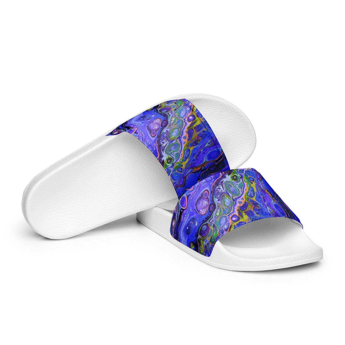 Women's Slides - Fluid Art Design - FA-011B-2