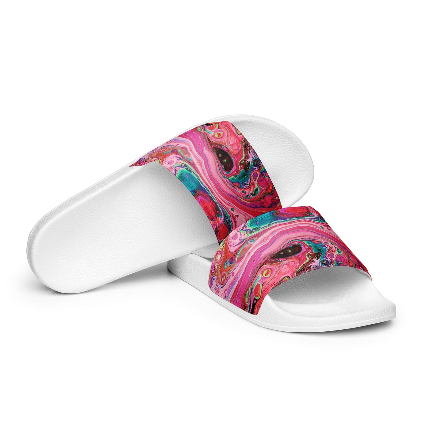 Women's Slides - Fluid Art Design - FA-011-1