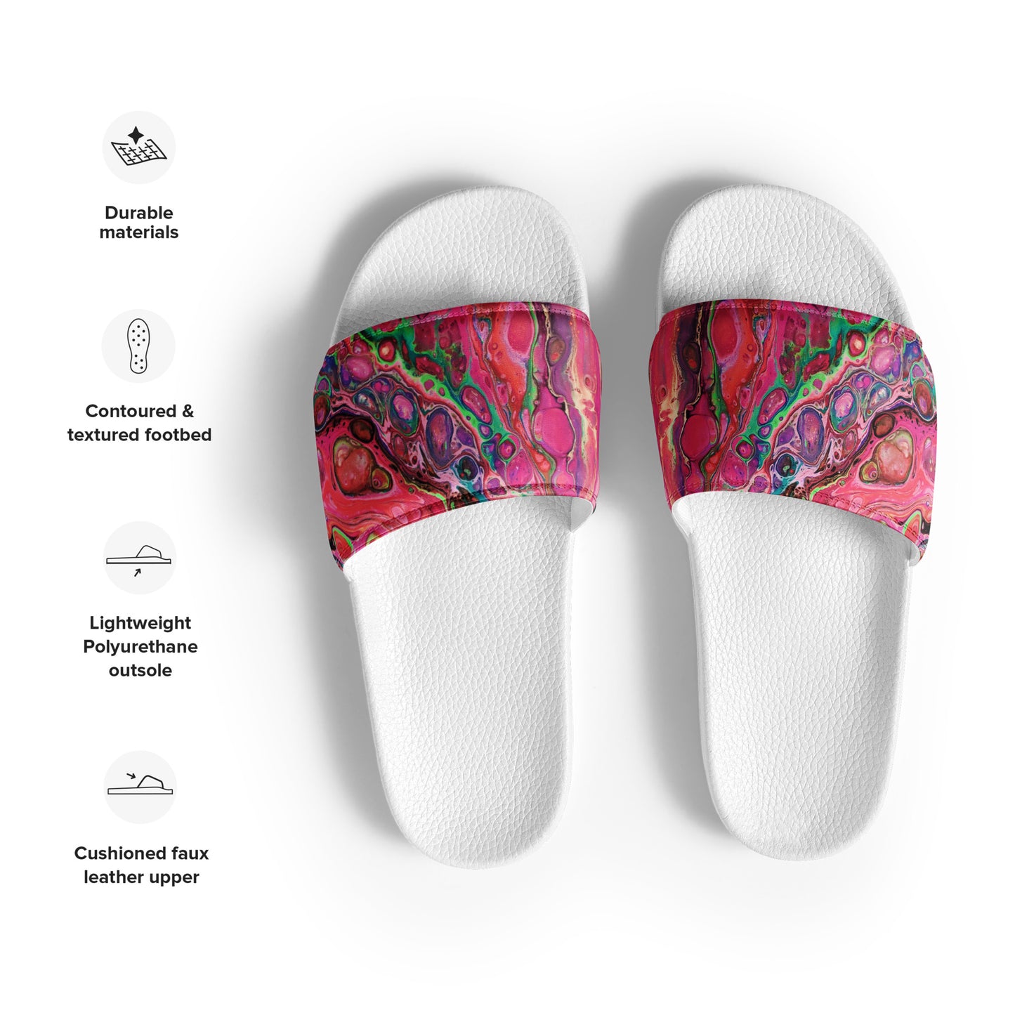 Women's Slides - Fluid Art Design - FA-011-2