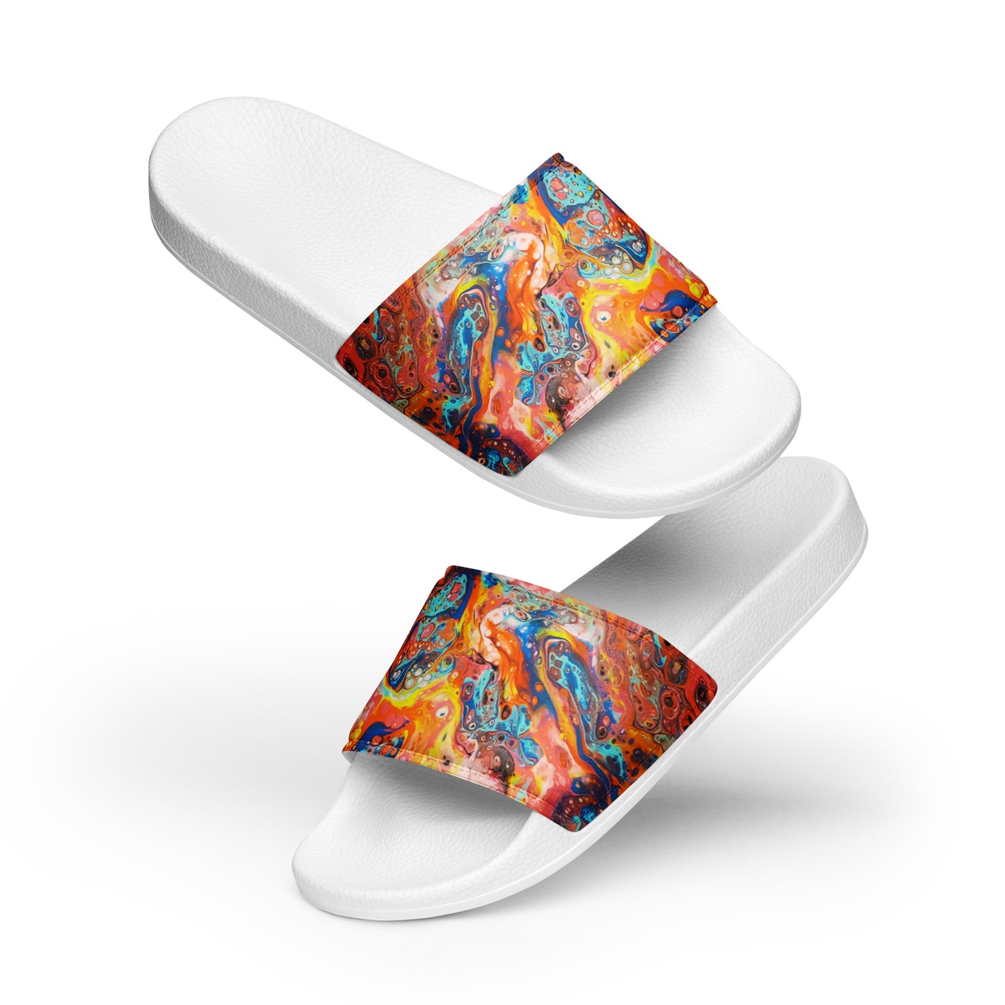 Women's Slides - Fluid Art Design - FA-008-1