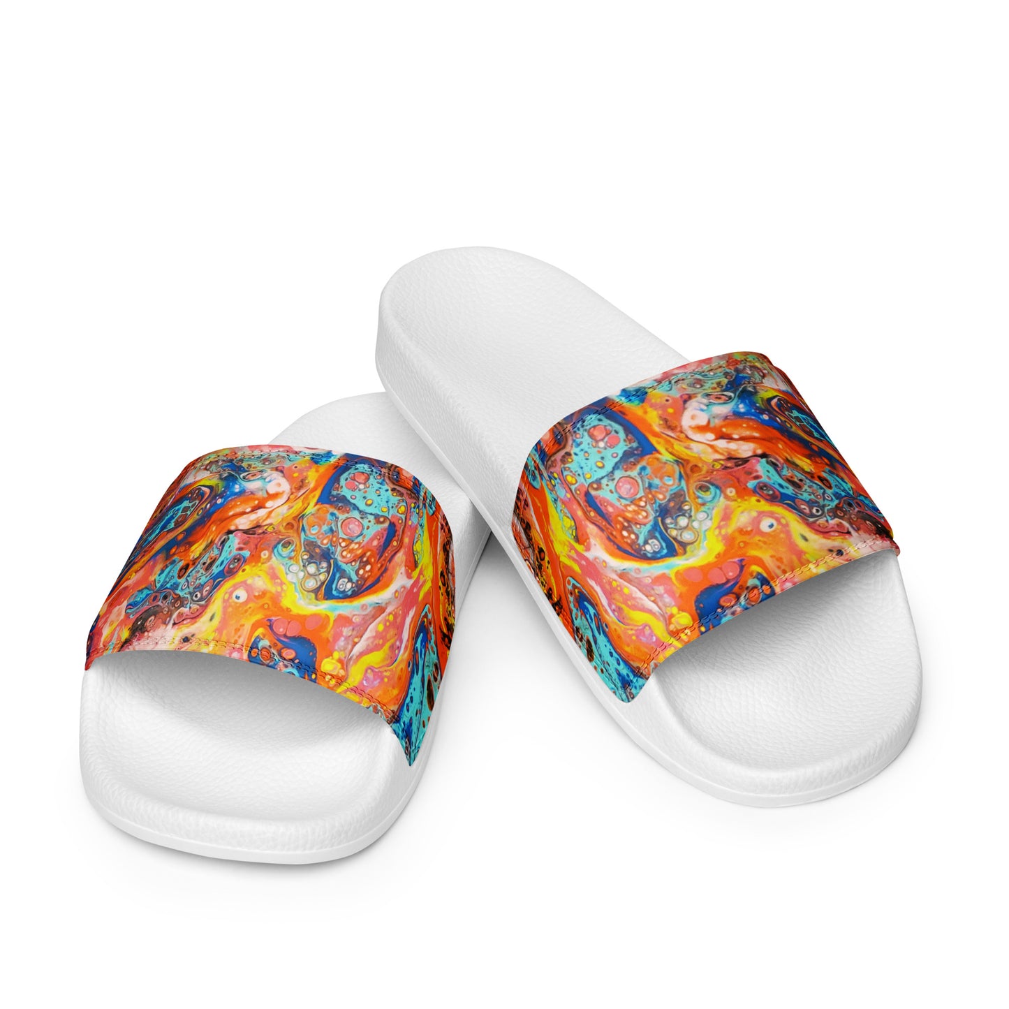 Women's Slides - Fluid Art Design - FA-008-1