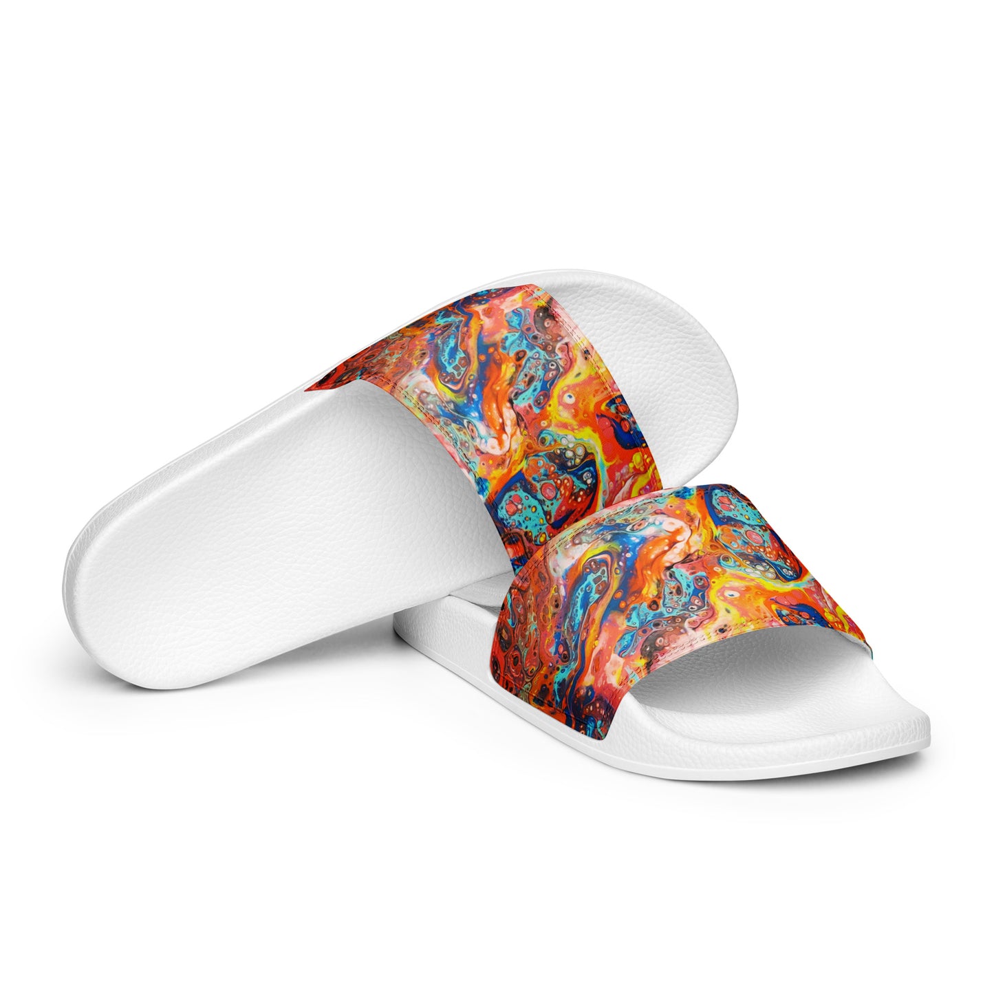 Women's Slides - Fluid Art Design - FA-008-1